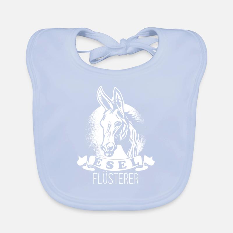 Esel Flüsterer Maultier Muli Donkey Geschenk Baby Bio-Lätzchen