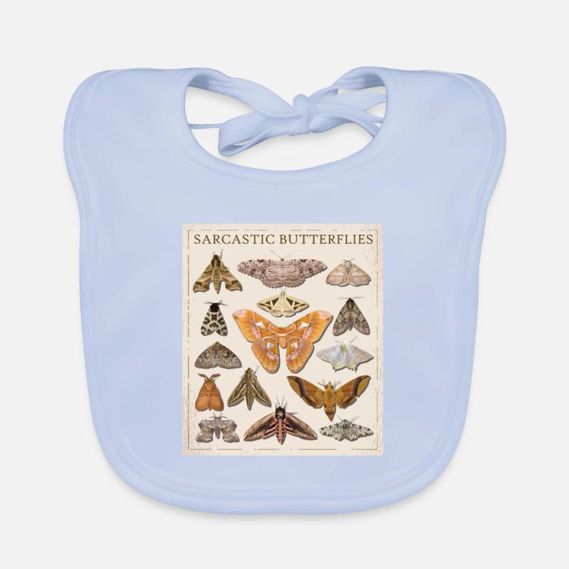 Catalogue The Sarcastic Butterfly Moth Organic Baby Bibs