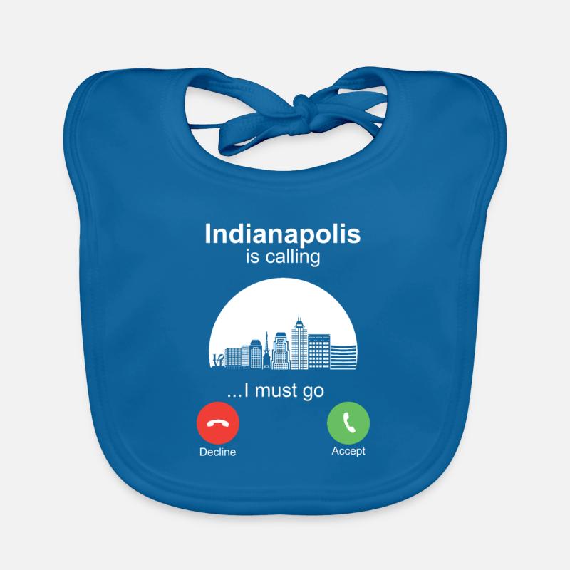 Indianapolis is Calling Organic Baby Bibs