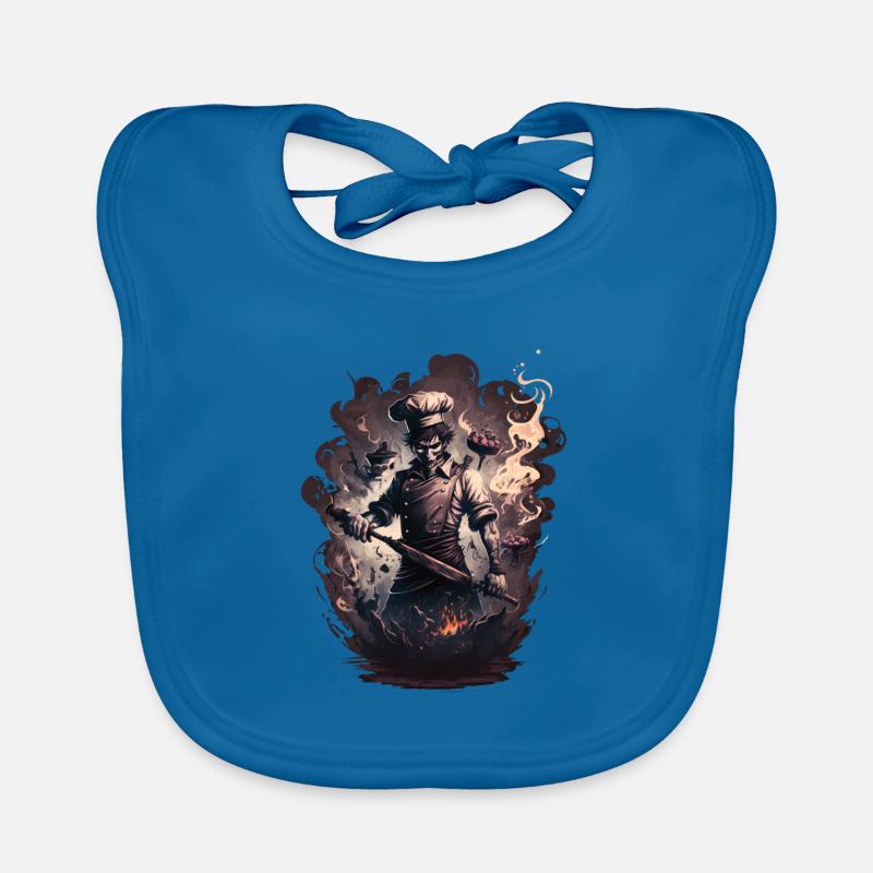 Gothic cook from hell Organic Baby Bibs