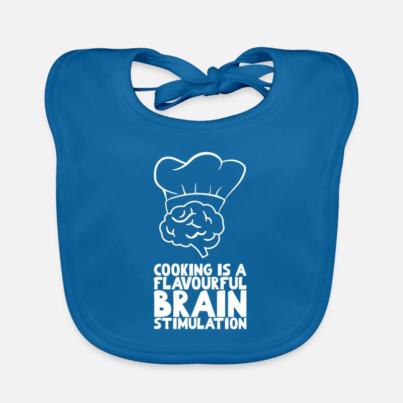 Cooking is a flavourful brain stimulation Organic Baby Bibs
