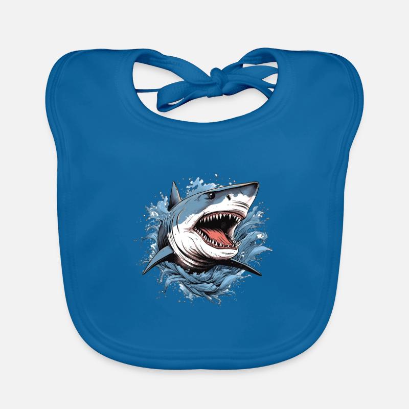 Attaque de requin Bavoir bio Bébé