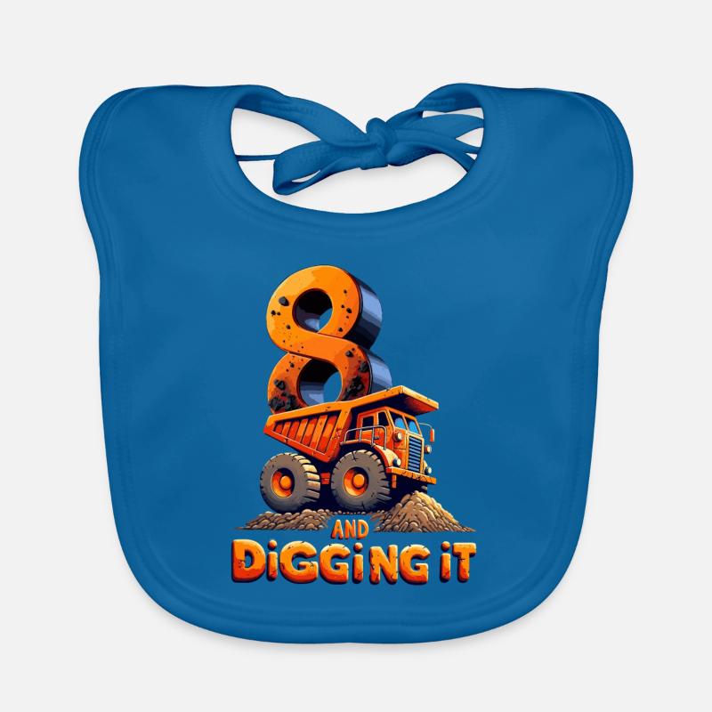 Feiern Sie Den 8. Geburtstag Von Great Digger Baby Bio-Lätzchen