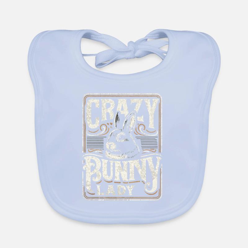 Crazy Bunny Lady Baby Bio-Lätzchen