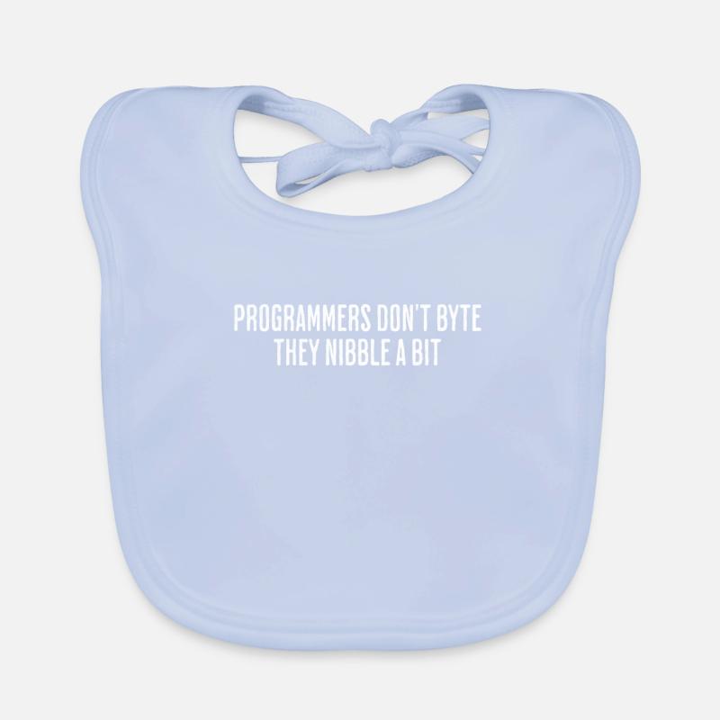 No bytes, just nibbles – playful design Organic Baby Bibs