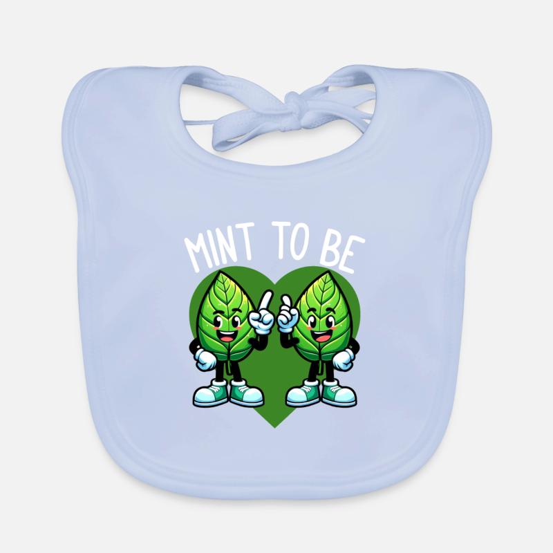 Mint To Be – Fresh Love & Leafy Laughter Baby Bio-Lätzchen