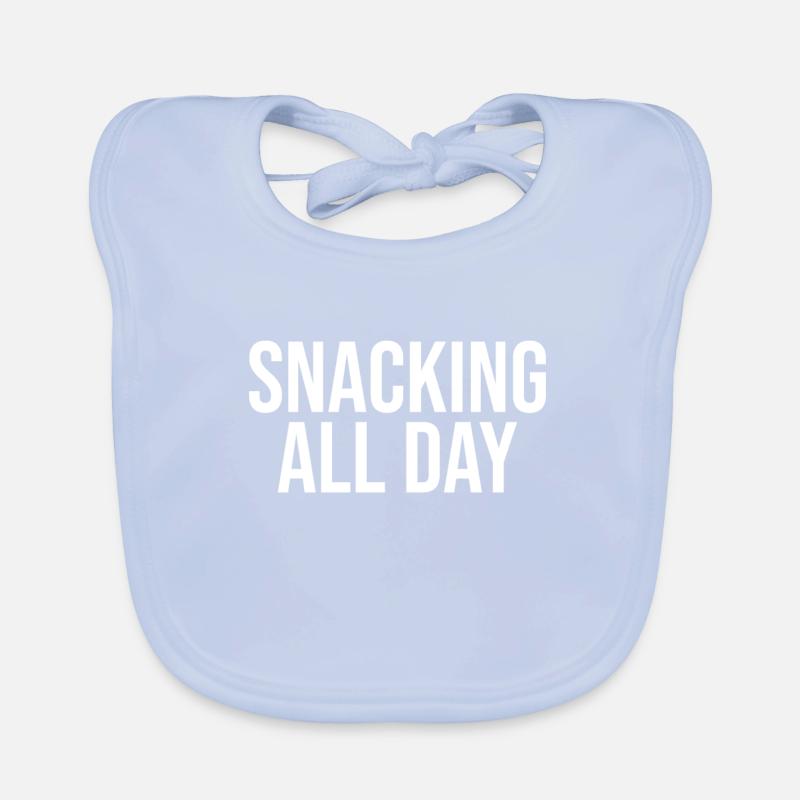 Snacking all day long Organic Baby Bibs
