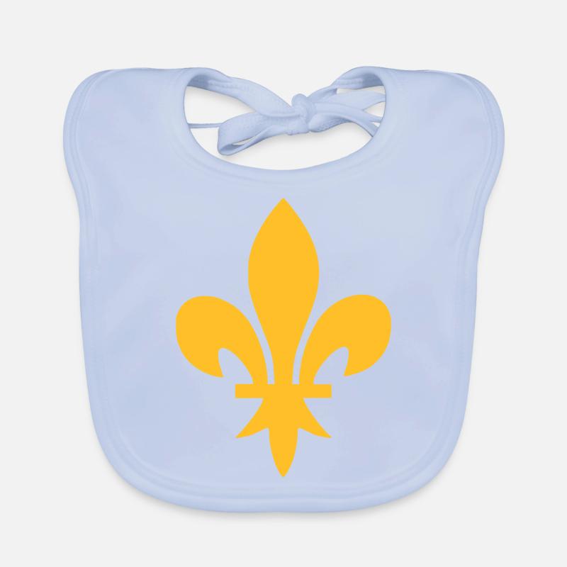 Fleur de lys Bavoir bio Bébé