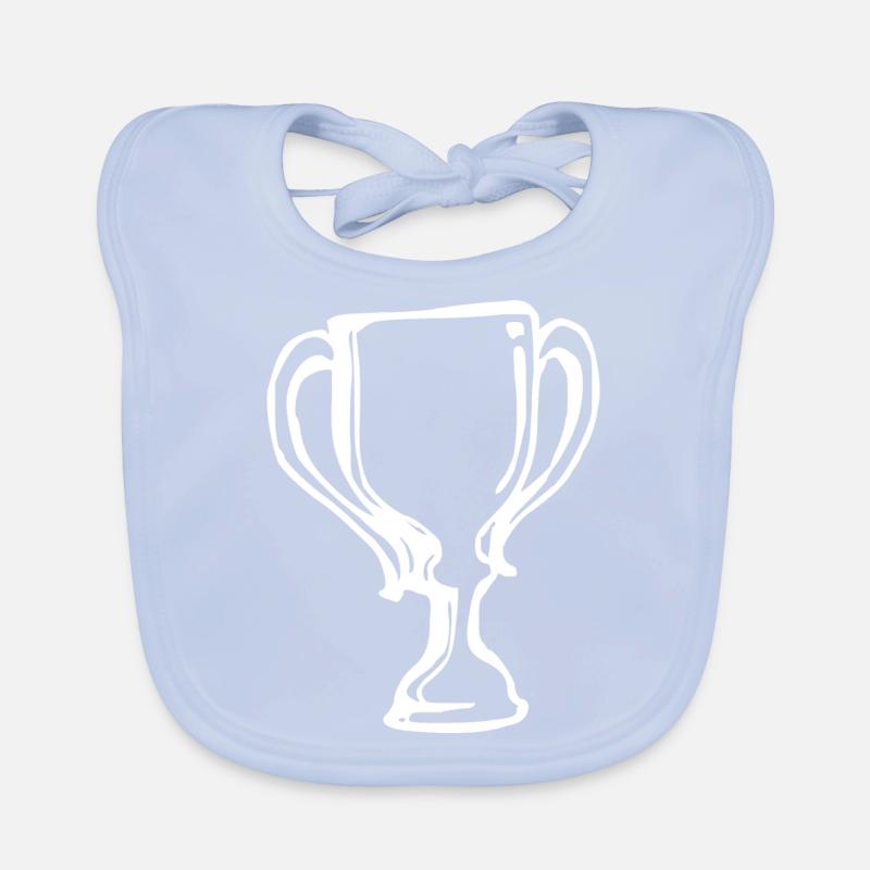 Pokal Sieger Gewinner Geschenkidee Baby Bio-Lätzchen