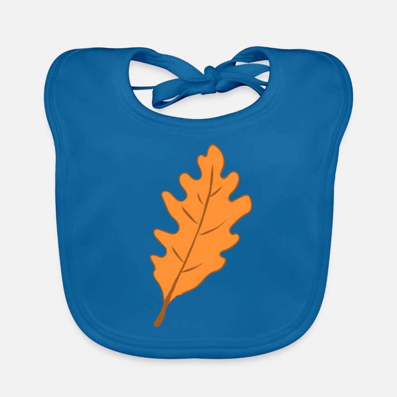 Eg - blad - efterår Hagesmække af økologisk bomuld