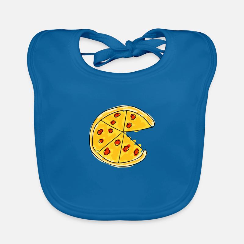 Pizza - dessin Bavoir bio Bébé