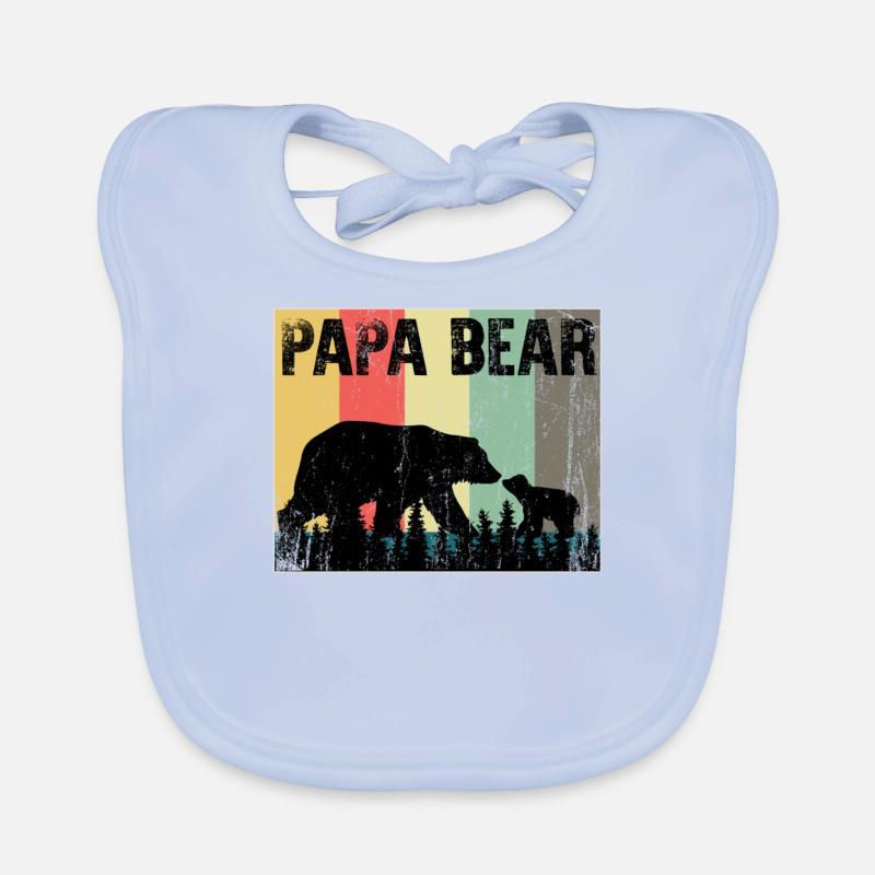 papa Ours Bavoir bio Bébé