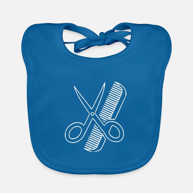 Coupe cheveux Coiffeur idée cadeau couper cheveux Bavoir bio Bébé