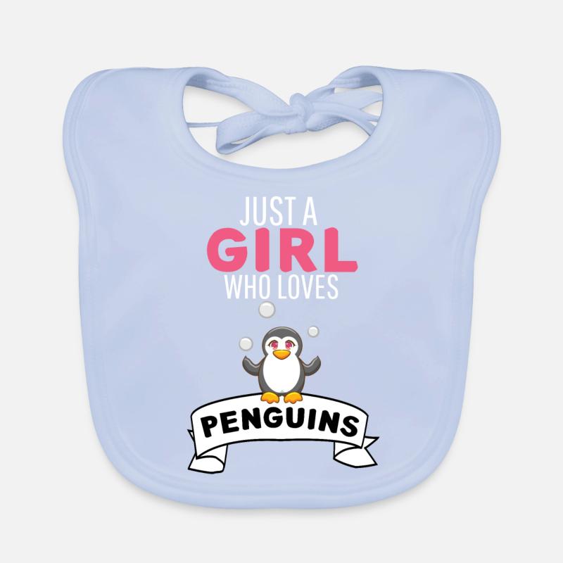 Antarktis Tier Mädchen Geschenkidee Pinguin Baby Bio-Lätzchen