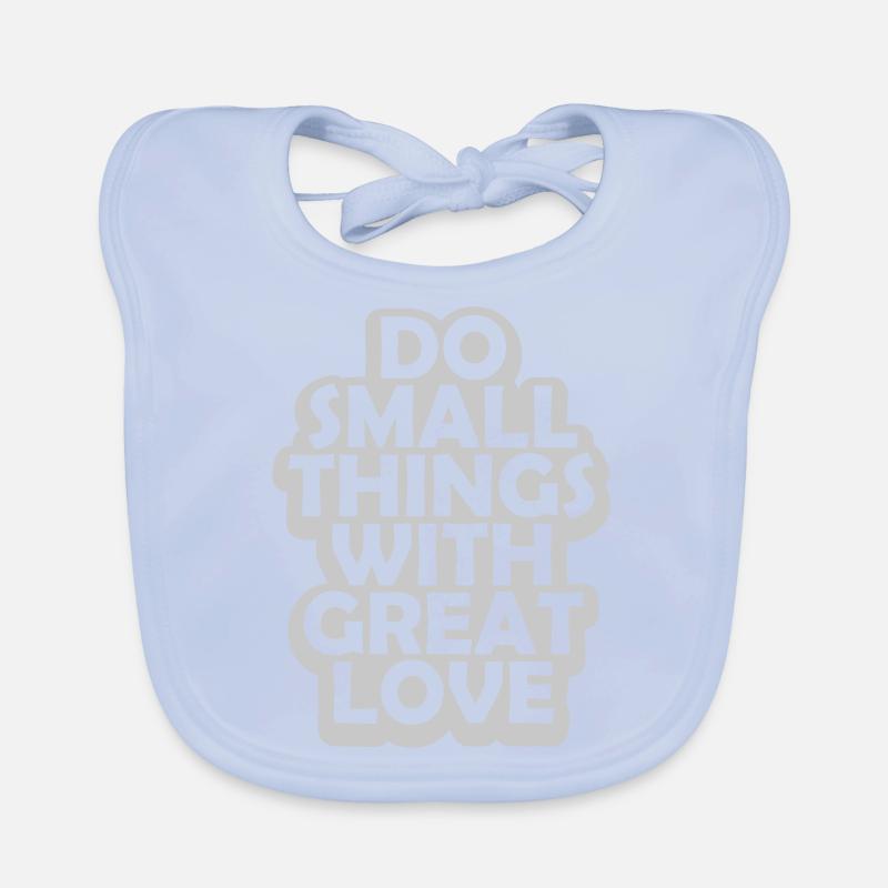 Quote do small things Organic Baby Bibs