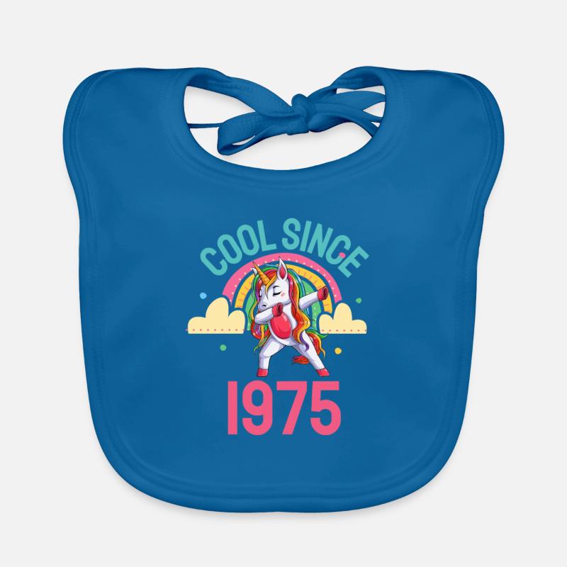 Cool seit 1975 Dabbing Einhorn 47. Geburtstag Baby Bio-Lätzchen