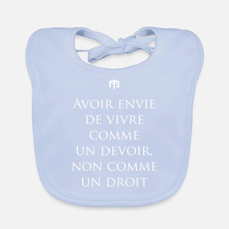 devoir wite Bavoir bio Bébé