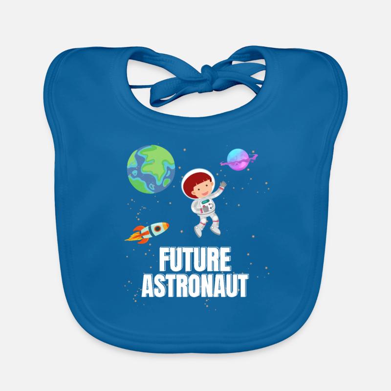 Astronomy Planetary Rocket Future Astronaut Organic Baby Bibs