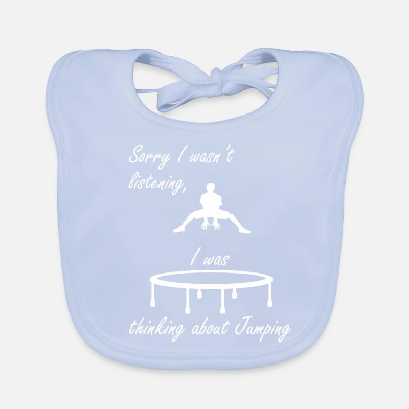 Lustiger Spruch Trampolinist Bounce Baby Bio-Lätzchen