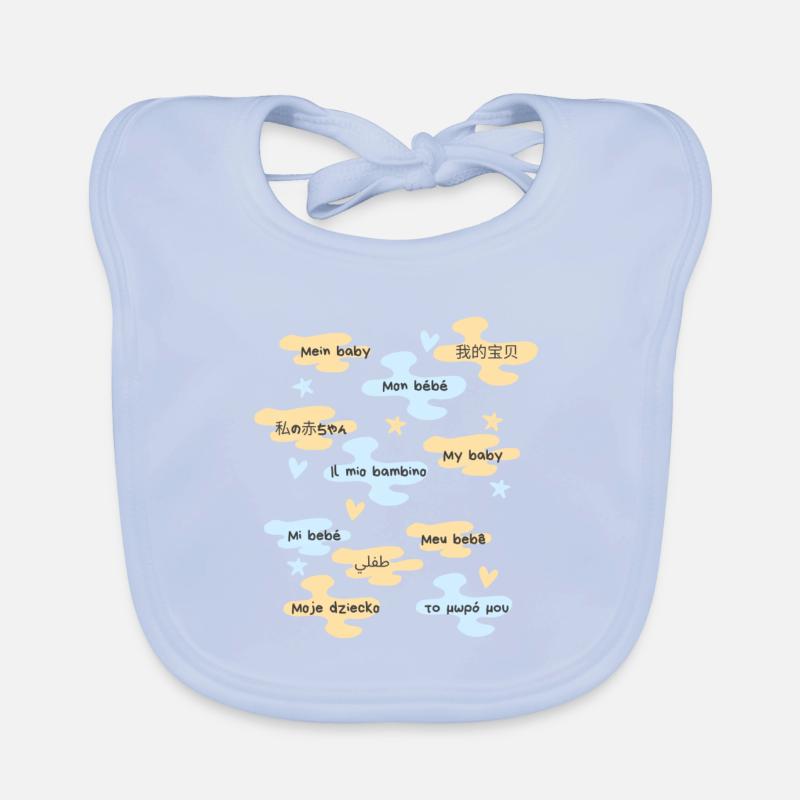 Mon bébé en plusieurs langues Bavoir bio Bébé