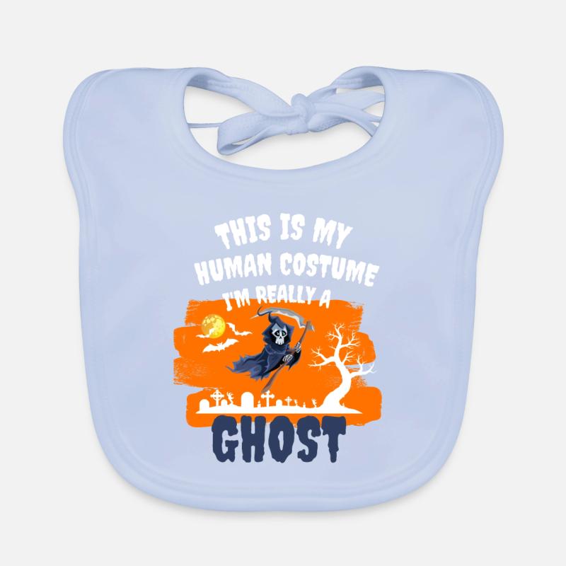 Das ist mein Kostüm eigentlich bin ich ein Geist Baby Bio-Lätzchen