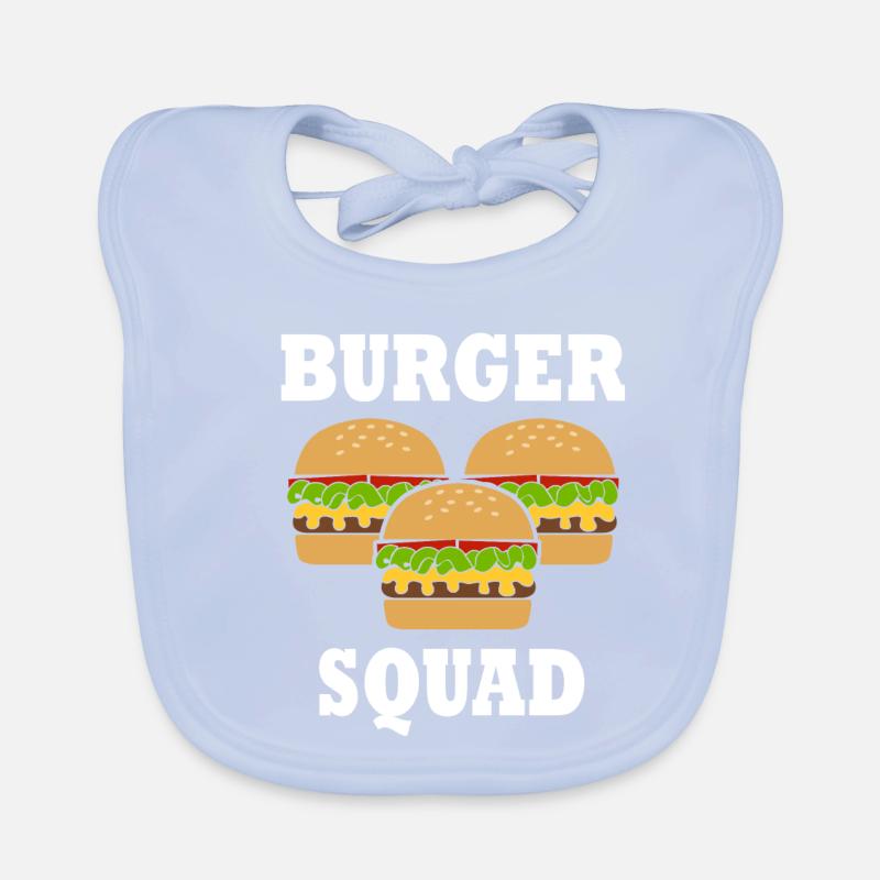 Restauration rapide Hobby Chef Hamburger Squad Bavoir bio Bébé