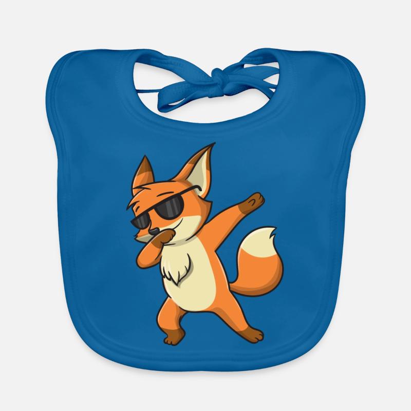 Fox-Sonnenbrille - Baby Bio-Lätzchen - Pfauenblau