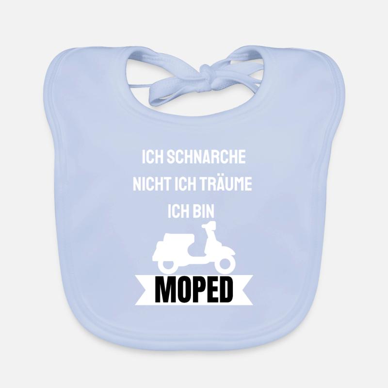 Moped Mofafahrer Mofa Mokick Geschenk Baby Bio-Lätzchen
