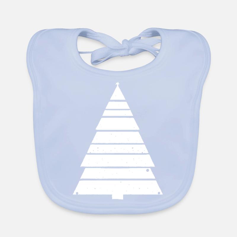 Christmas Tree Christmas Tree Holiday Winter Organic Baby Bibs
