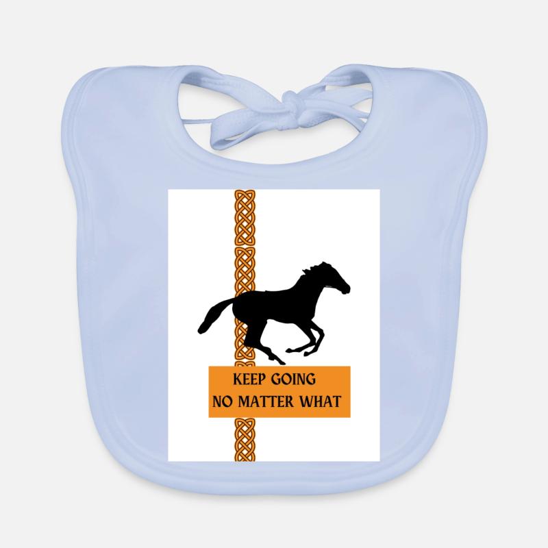 KEEP GOING NO MATTER WHAT Organic Baby Bibs