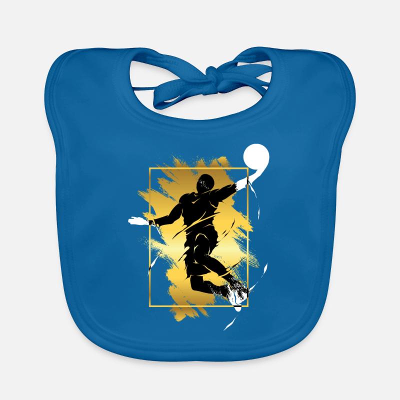 Basketteur Basketteur Dunking Gold Splash Bavoir bio Bébé
