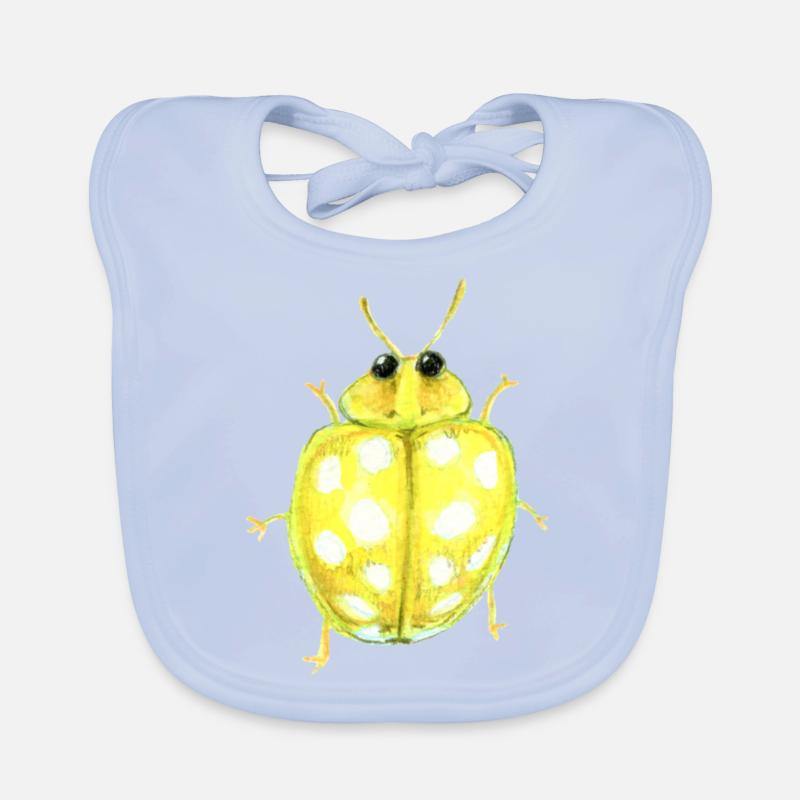 Coccinelle champignon à seize points Bavoir bio Bébé