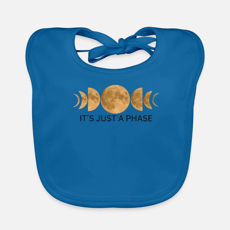 C’est juste une phase - Moon Phases Design Bavoir bio Bébé