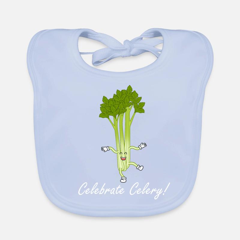 Celery Celebration Ironic Saying Vegetables Organic Baby Bibs