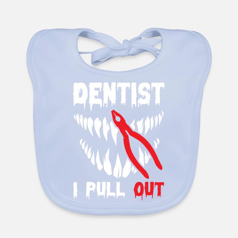 I Pull Out Funny Dentist Baby Bio-Lätzchen