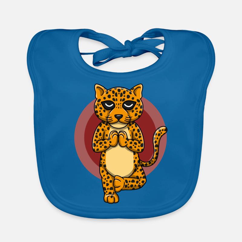 Yoga Leopard Organic Baby Bibs