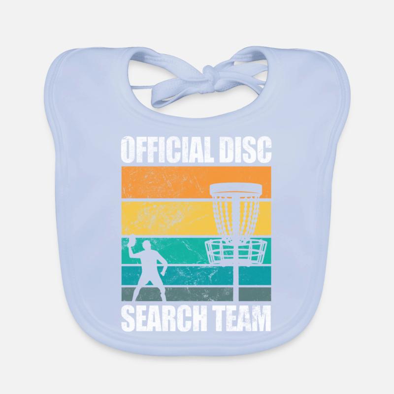 Équipe officielle de recherche de disque Disc Throwing Folf Bavoir bio Bébé