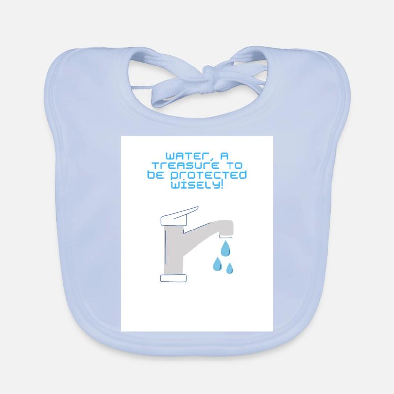 Wasser ist ein Schatz Baby Bio-Lätzchen