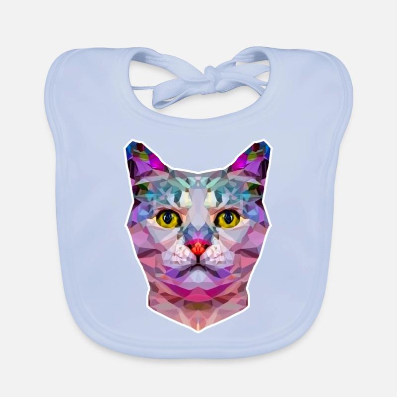 CHAT ORIGAMI Bavoir bio Bébé