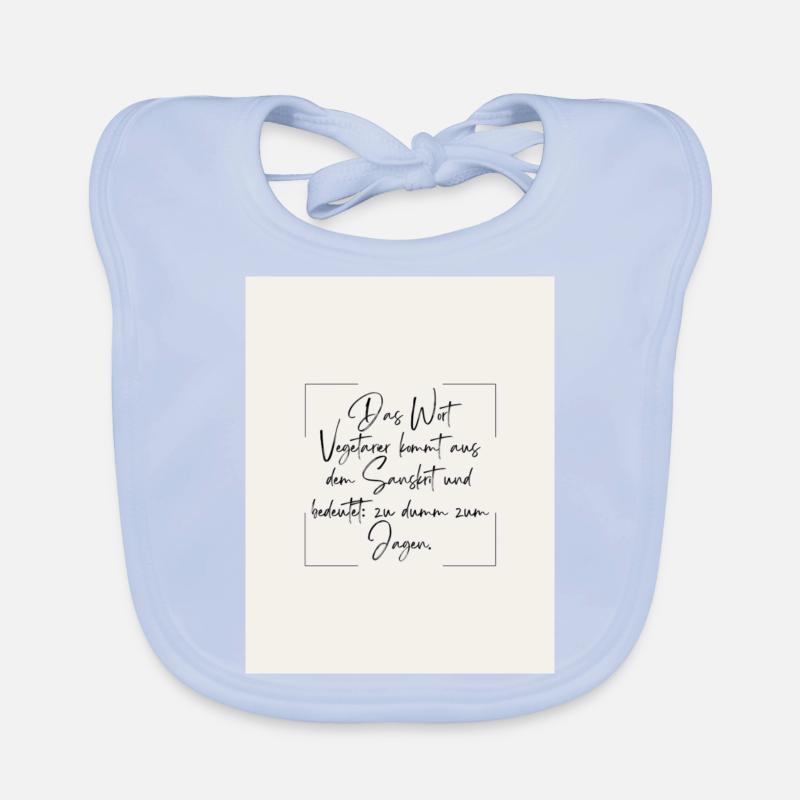 Der Vegetarier Baby Bio-Lätzchen