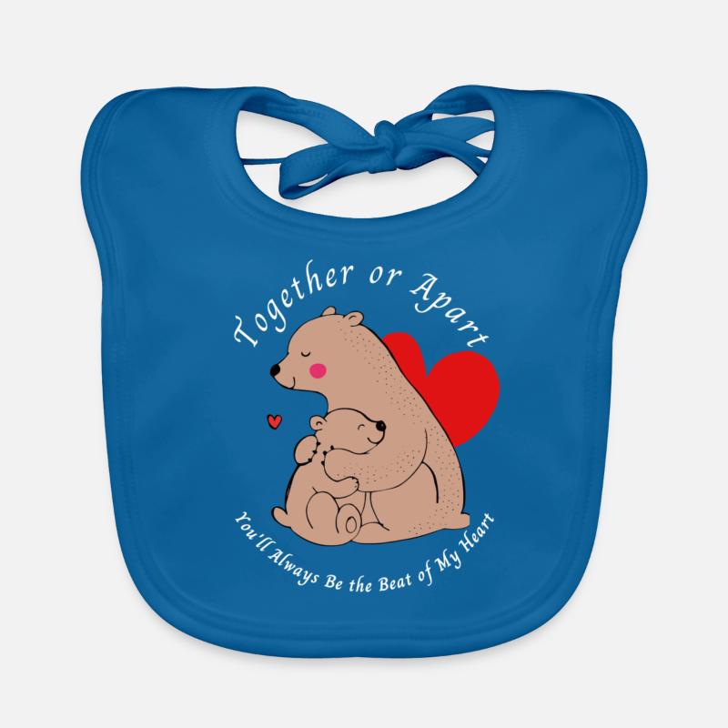Maman est ma Saint-Valentin Bavoir bio Bébé