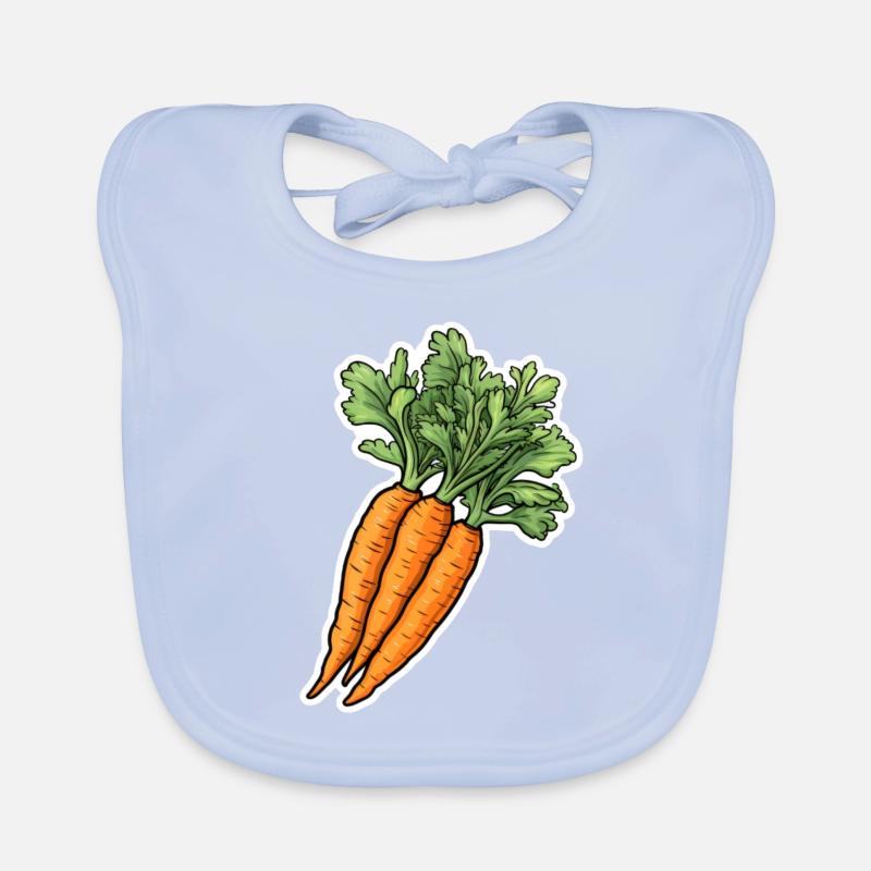 Carrot bunch Organic Baby Bibs