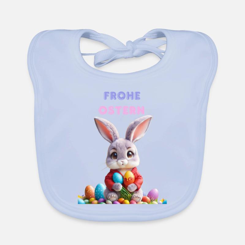 Joyeuses Pâques Bavoir bio Bébé