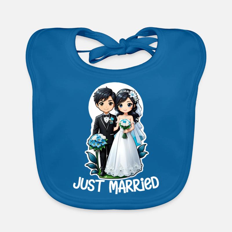 just married - pour mariage Bavoir bio Bébé