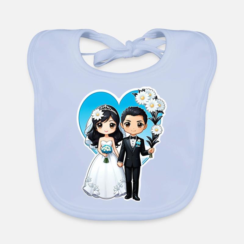 just married - pour mariage Bavoir bio Bébé