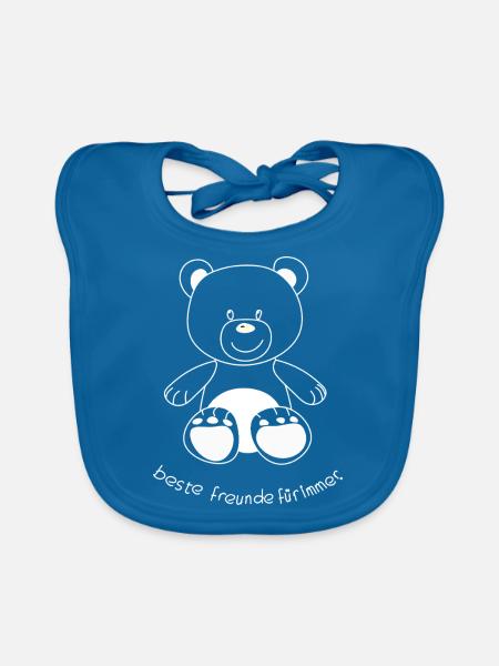 bff 2 - Baby Bio-Lätzchen - Pfauenblau