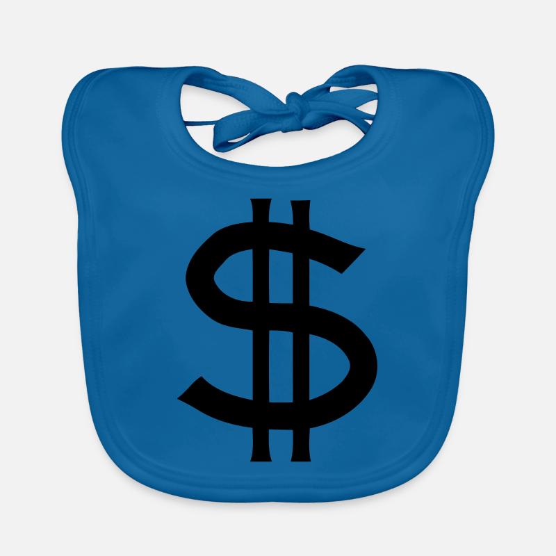 dollar sign Baby Bio-Lätzchen