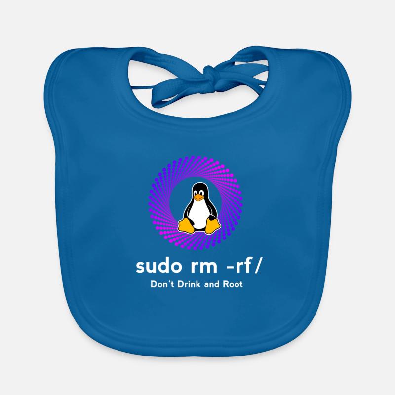 Ordinateur Sys admin Penguin Nerd pc sudo rm -rf cod Bavoir bio Bébé