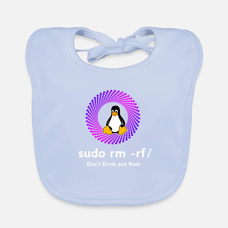 Computer Sys admin Pinguin Nerd pc sudo rm -rf cod Baby Bio-Lätzchen