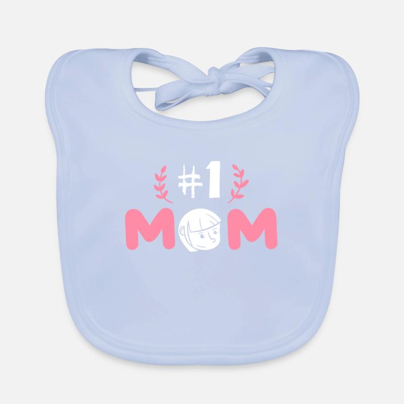 #1 Mom Mutter Muttertag Liebe Geschenk Idee Baby Bio-Lätzchen